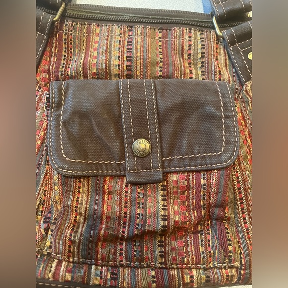 Vintage Fossil tapestry purse - Picture 3 of 6